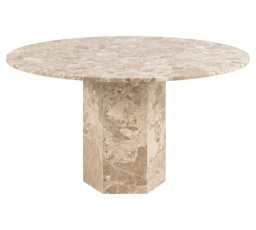 Stôl Naxos 100 cm mramor hnedý