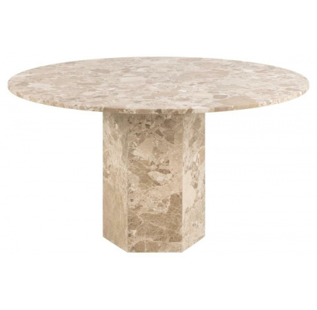 Stôl Naxos 100 cm mramor hnedý