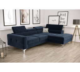 Rohová sedacia súprava TOSCANIA MINI s funkciou spania 170x250 cm - modrá, pravá