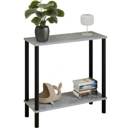 Konzola Claro 80x30 cm - rôzne farby na výber - Svetlý Betón, Matná čierna