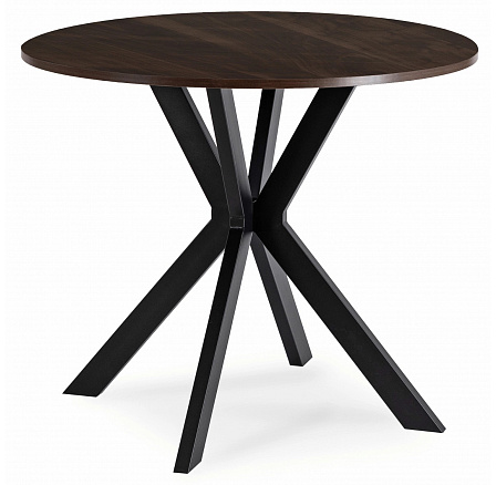 Stôl LAUREN 80 cm Orech/Čierny Stôl LAUREN 80 cm Orech/Čierny
