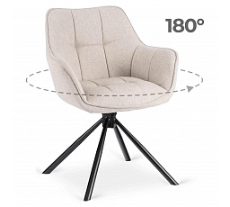 Otočné Kreslo PEONY 2 Béžové