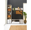 Posteľ REMO RM16 - 120x200 cm, Dub Wilton Biela/Biela Lux/Antracit