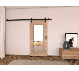 Posuvné dvere LOFT I90, Sonoma/čierna