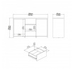 Komoda Nerea 318, jackson hickory/biely lesk