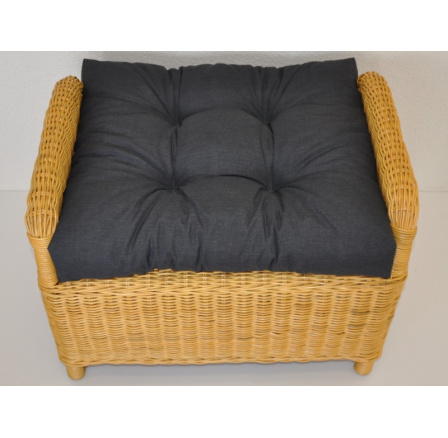 Vankúš na ratanovú stoličku Ear - tmavosivá látka