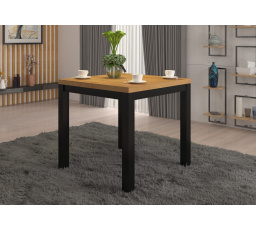 Konferenčný stolík OLAF 1 80x80 Artisan+Čierna Matná