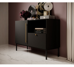 Komoda LANZZI 120, Čierny Mat