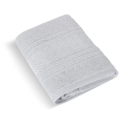 Froté uterák Mozaika 50x100cm 550g svetlosivá