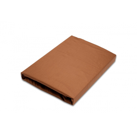 Napínacia saténová plachta hnedá 180x200 dvojlôžko