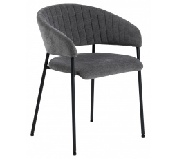Stolička Ann sivá/čierna