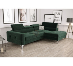 Rohová sedacia súprava TOSCANIA MINI s funkciou spania 170x250 cm - zelená, pravá