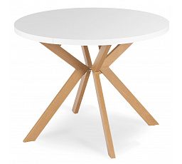 Rozkladací stôl LUKAS 100-250 cm Biely/Drevený