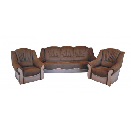 Sedacia súprava Bára D 3+1+1 hnedá