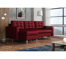 Rohová sedacia súprava Anabel UNI bordo