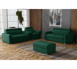 Sedacia súprava Petrit 3+2+1+taburet Kronos zelená