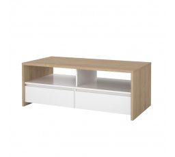 Konferenčný stolík Nerea 319, jackson hickory/biely lesk