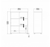 Komoda OFFICE 80400/105, Dub sonoma/Biela