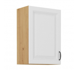 Kuchynská horná skrinka STIPE 50 G 72 1F, Biela/Dub artisan
