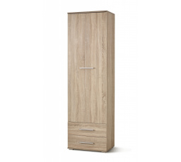 Šatníková skriňa LIMA REG1, dub sonoma
