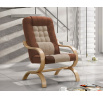 GABRIELA - kreslo (GRZEŠ) Alfa 80 hnedá/Alfa 03 béžová/drevo.buk (MR) - kolekcia "MR" (K250-Z)