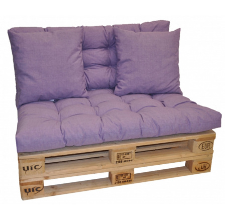 Vankúše na paletový nábytok - látka fialová