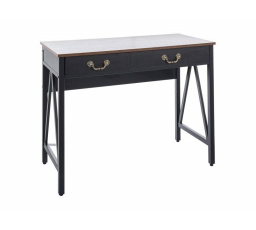 Písací stôl B-021, hnedý rustikálny/čierny