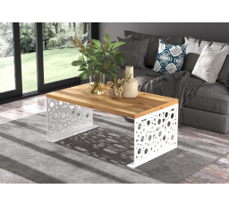 Konferenčný stolík RINA 100x60 Biely+Artisan