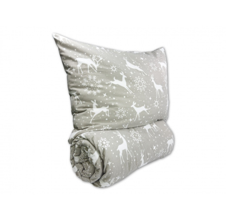 Flanelové obliečky 140x200, 70x90 Escama grey Flanelové obliečky 140x200, 70x90 Escama grey