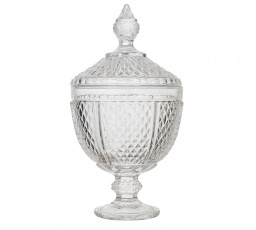 Sklenená bonboniéra Diamond 31 cm