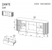 Systém "ZANTE" ZA4 (Komoda 190 2D3S) -