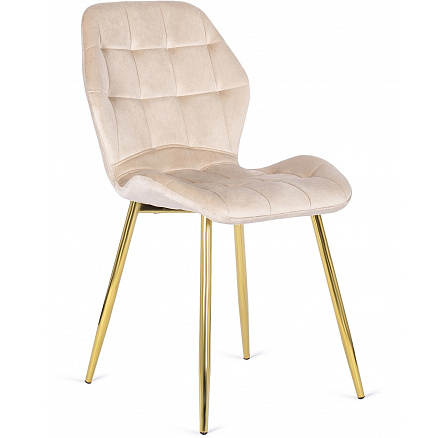 Stolička LUCKY Krémová Zamatová