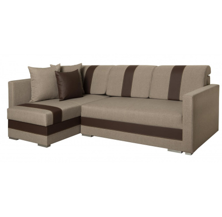 Rohová sedacia súprava Alba L Inari 26/Eko hnedá