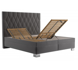 Posteľ Simon 180x200, sivá