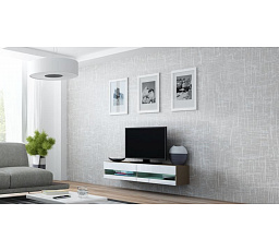 TV komoda VIGO NEW 140, latte / biely lesk