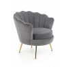 Kreslo AMORINITO, sivá/zlatá