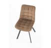 Jedálenská stolička K332 VELVET, Béžový Bluvel 28/Čierna