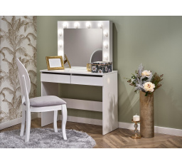 Toaletný stolík HOLLYWOOD biely