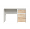 Písací stôl KASPIAN BIU1D1S/120 White / Sonoma