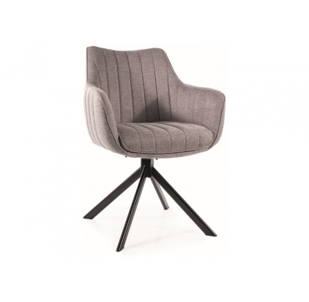 Jedálenská otočná stolička AZALIA, Brego Grey 07/čierna