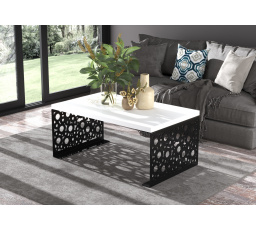 Konferenčný stolík RINA 100x60 Čierny+Biely