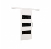 Posuvné dvere na stenu ARES 96 White+Black Lacobel