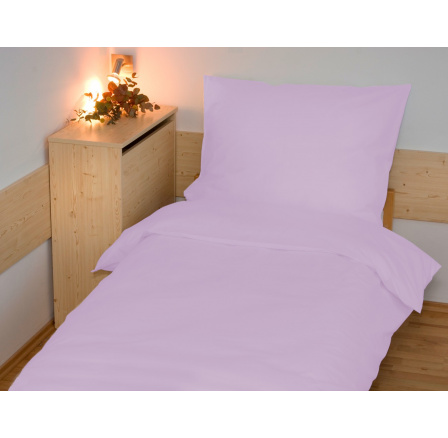 Obliečky francúzske bavlna UNI 220x200,70x90 svetlo fialové