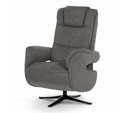 Polohovací křeslo, elektrické zabudované ovládání, funkce zero gravity, šedá, látka, TV-C5590 GREY2