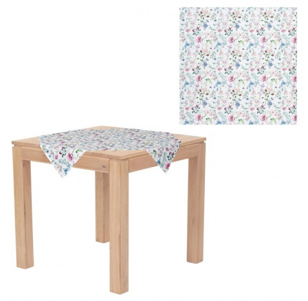 Ubrus,mix kvítí, 80x80cm, 100% polyester.
