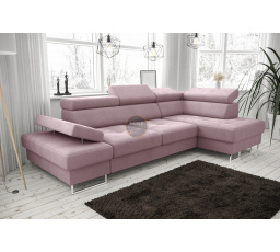 Rohová sedacia súprava GALAXY MINI 170x280 - fialová, pravá strana