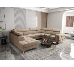 Rohová sedacia súprava ORION MAX I s funkciou spania 225X350X255 cm - voliteľný odtieň - pravá