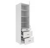 Kuchynská skriňa STILO - 60 DKS-210 3S 1F, Biela/Biela
