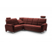 Rohová sedacia súprava L Nadia Velva 10 - vínová