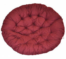 Poduška na kreslo papasan 110 cm vínový keper